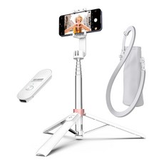 셀루미 Type C 충전 풀 포퍼먼스 스마트폰 셀카봉삼각대 130cm, SEL-CT1300M-PRO(화이트 + 로즈골드), 1개 SEL-CT1300M-PRO(화이트 + 로즈골드)