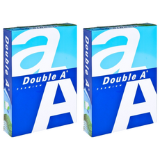 Double A 多功能影印紙, 低紙粉設計, 紙面白皙, 書寫流暢, 不易透光, 高不透光度, 適合雙面影印, 70/80磅, 500張/包, A4, 1000張