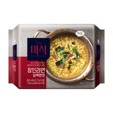 The미식 장인라면 담백한맛 112g, 4개