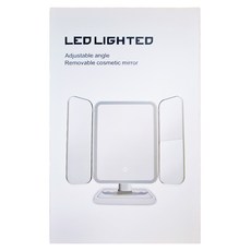 韓系LED化妝燈, 奶油單色白光, 充電款, 尺寸18*32cm, 奶白色