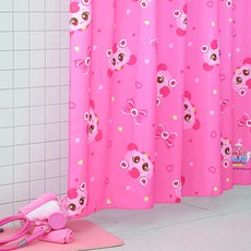 비욘 캐치티니핑 방수 곰팡이방지 욕실 샤워 패브릭 커튼, 하츄핑, 하츄핑