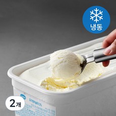 라벨리아이스크림 유지방 바닐라 아이스크림 (냉동), 4L, 2통