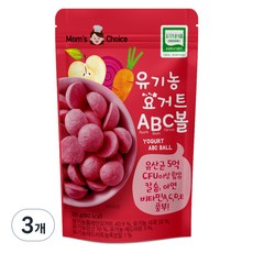 맛있는풍경 유기농 요거트 ABC볼, 3개, 혼합맛(사과 / 비트 / 당근), 20g