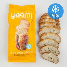 얌!(YAAM!) 통검정보리 깜파뉴 (냉동), 480g, 1개