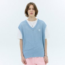 남자니트망사조끼