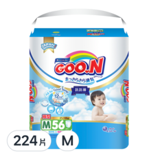 GOO.N 大王 輕薄舒爽紙尿褲 褲型, M, 224片