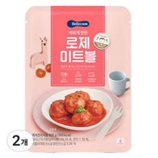 베베쿡 바르게 만든 로제미트볼 200g, 2개