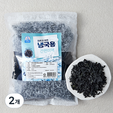 주일상사 자르고 씻은 냉국용 간편미역, 400g, 2개