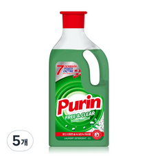 퓨린 프리앤클리어 편백워시 액체세제 본품, 5개, 2L