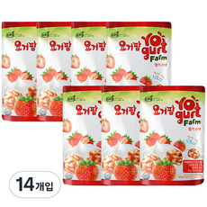 요거팜 무농약 쌀로 만든 스낵 30g, 딸기맛, 14개입