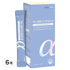 뉴트리코어 맥스 알파 CD 원데이 핏, 14회분, 5g, 6개