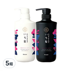 Kracie 葵緹亞 ICHIKAMI 白款保濕洗髮潤髮組 山野櫻花香 960ml 5組