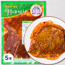 철구네 반찬 양념콩잎, 500g, 5개