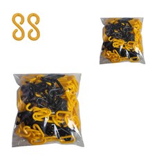 Dongkwang 安全塑料鏈 黃色 + 黑色 6mm x 5m 2p + 塑料鏈 2p, 1套
