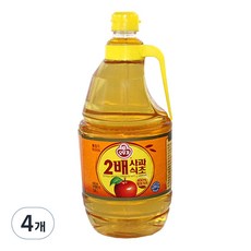 오뚜기 2배 사과식초, 1.8L, 4개