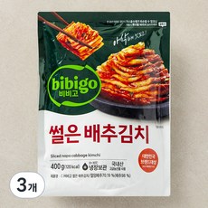 비비고 썰은 배추김치, 400g, 3개