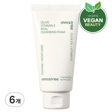 이니스프리 올리브 비타민 E 리얼 클렌징 폼, 6개, 150ml