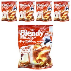 AGF Blendy 濃縮咖啡球, 焦糖歐蕾口味, 6入, 18g, 6個, 5袋