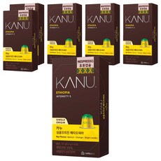 카누 싱글오리진 에티오피아 네스프레소 호환 캡슐 커피, 5.7g, 6개, 10개입 5.7g, 6개, 10개입