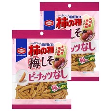 龜田製菓 柿之種 梅子紫蘇柿種米果, 酸甜酥脆美味零食, 91g, 2包
