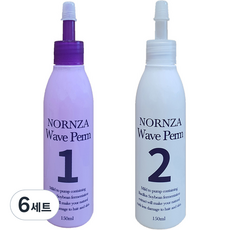 노른자 웨이브펌 파마약 일반모용 1제 + 2제 세트, 300ml, 6세트