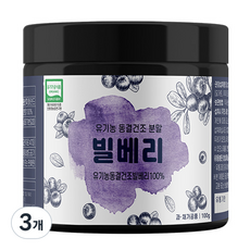 해나식품 유기농 동결건조 빌베리 분말, 3개, 100g