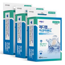 아텍스 메디랩 아쿠아 투명 방수 반창고 40p, 3개