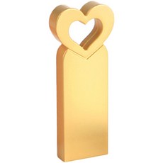 뮤스트 하트 USB 메모리 2.0 골드, 64GB 64GB