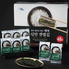예맛 신안 갯벌김 도시락 김 세트 48봉, 192g, 1개