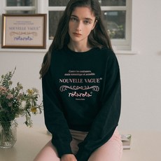  로라로라 VINTAGE NOUVELLE LOGO SWEATSHIRT 