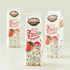 소와나무 쿨피스 복숭아, 930ml, 3개
