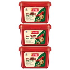 해찬들 태양초 우리쌀 고추장, 500g, 3개