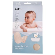 PUKU 藍色企鵝 矽膠吸盤防滑墊，安全防滑, 顏色隨機, 1個