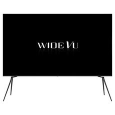 와이드뷰 4K UHD QLED 와이드아트뷰 더베이직 블랙 이젤스탠드 구글 스마트 TV, 254cm(100인치), EKW1001QA, 거치대형, 방문설치