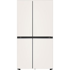 LG전자 디오스 오브제컬렉션 매직스페이스 양문형 냉장고 메탈 832L 방문설치, 메탈 베이지,