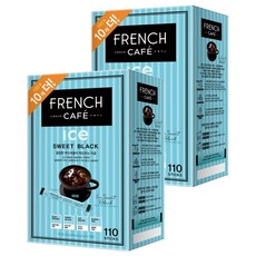 FRENCH CAFE 柔和混合型甜黑咖啡粉隨身包, 6g, 110條, 2盒