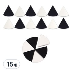 더분 하이드로 스펀지 6P, 검흰, 15개