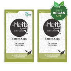 동성제약 허브 스피디 칼라크림 비건 염모제, 소프트블랙, 2개 2호 SB 소프트블랙, 2개