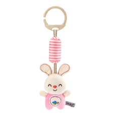 Ocean Baby 微笑動物嬰兒床鈴 大耳粉象 嬰兒玩具 床掛 寶寶安撫 睡眠好物, 1個