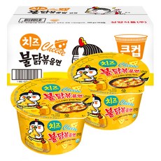 삼양 치즈불닭볶음면 큰컵 105g, 16개