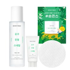 듀이트리 순수 진정 스네일 에센스 워터 150ml + 패드 + 크림 20ml, 1세트