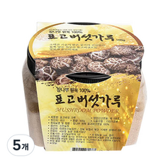 산천농원 참나무 원목 표고버섯가루, 100g, 5개