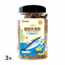 주오 열빙어 트릿 고양이 간식 80g, 3개, 열빙어맛