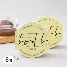 볼비 두유 그릭요거트 초코, 100g, 6개