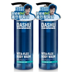 다슈 데일리 비타플렉스 남성용 올인원 바디워시, 500ml, 2개