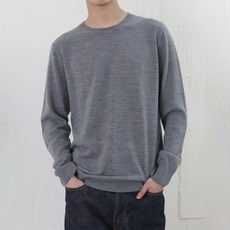 킨록 남성용 캐시미어 터치 라운드 니트