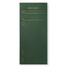 뮤니드 위클리 만년형 플래너, 1개, 다크 그린티 1개, 다크 그린티
