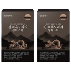 천호엔케어 진 흑도라지 쌍화스틱 30p, 300ml, 2개