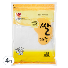 뚜레반 국내산 쌀가루, 1kg, 4개