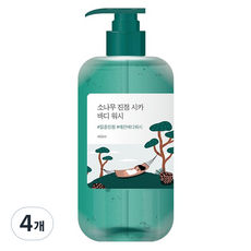 라운드랩 소나무 진정 시카 바디 워시, 400ml, 4개